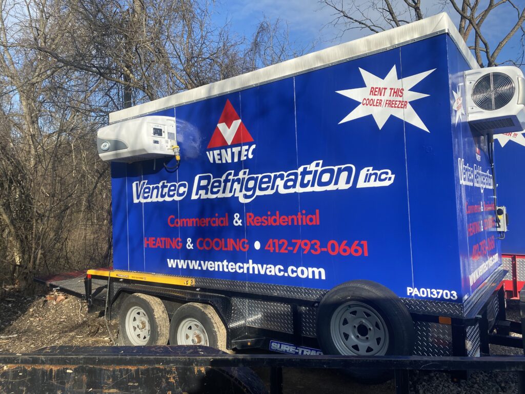 rentable walk in cooler trailer from Ventec