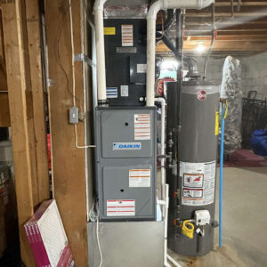 Residential Daikin Furnace installed in Penn Hills home by Ventec