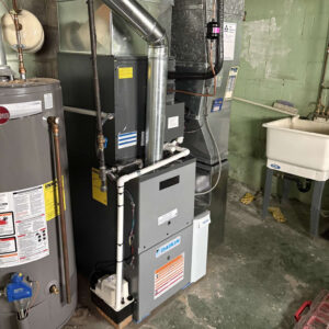 Daikin furnace installed in Pittsburgh basement by Ventec